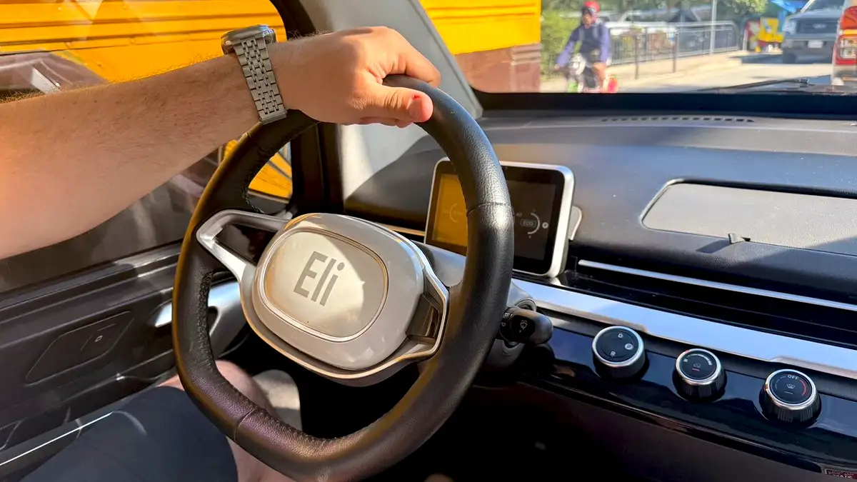 Dashboard of Electric Rental Car Bora Bora Dashboard